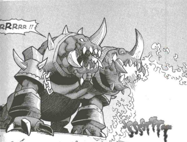 Chien du magma qui était enfermé à Dalaran dans le manga Mage (Warcraft)