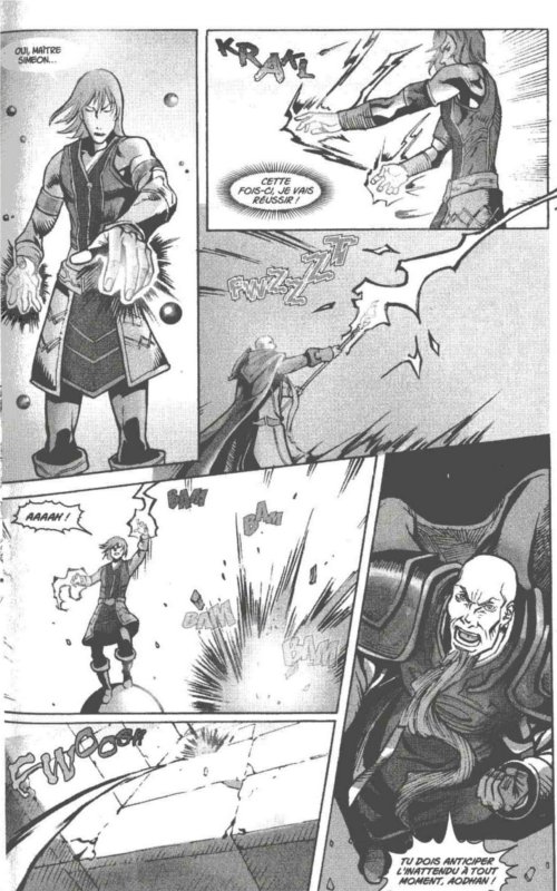 Page 6 du manga Mage avec la suite de la présentation d'Aodhan (Warcraft)