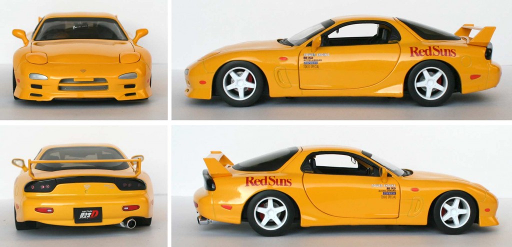 Initial D : Mazda RX 7 FD3S - ech 1/18 (Jada Toys) - Turn over