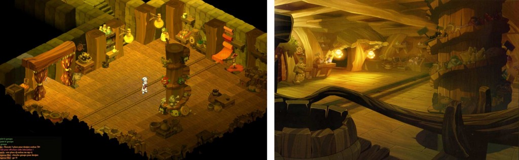 intérieur du magasin de Kabrok (Wakfu)