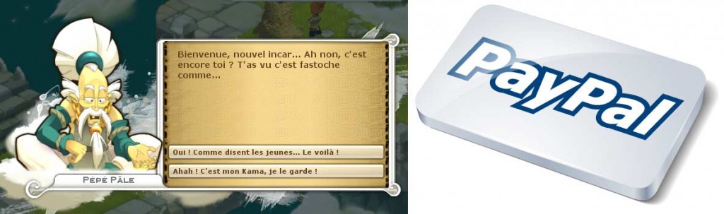 Pépé pâle est une allusion à Paypal (Wakfu)