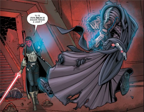 Deuxième combat entre Exal Kress et Teneb Kel dans les sanctuaires sith de Korriban