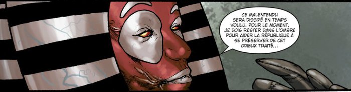 Dar'nala le visage défiguré par les tortures de l'Empire