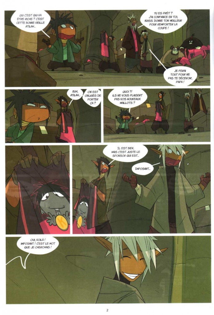 Page 2 du comics Numéro 4 de Boufbowl (Wakfu)