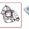 Le petit personnage avec un chapeau est une Gameboy de Nintendo