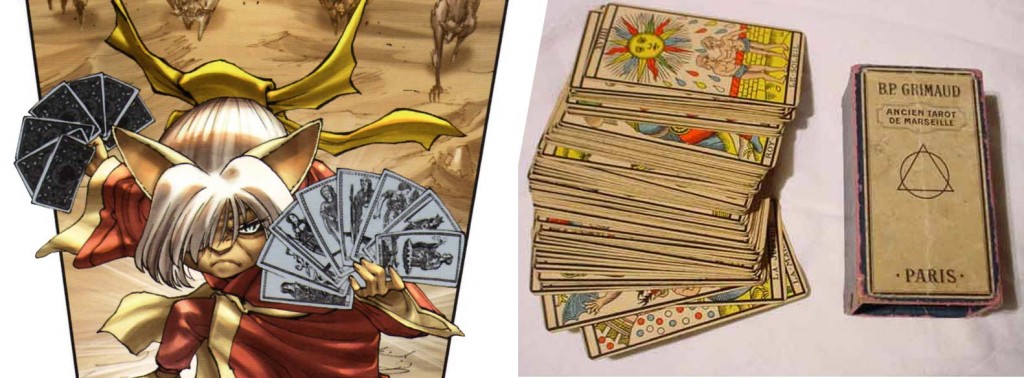 Calypso utilise les cartes du Tarot de Marseille