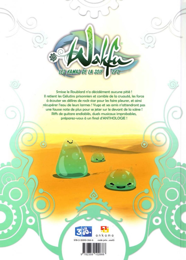 Dos du tome 2 de Wakfu : Les Kamas de la soif