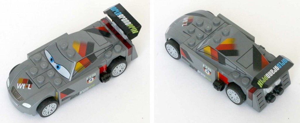 Max Schnell vue en plongée - Lego 9485 - Ultimate Race Set (Cars 2)