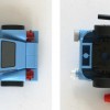 Vue de dessus et dessous de Finn McMissile (Lego 9480 - Cars 2)