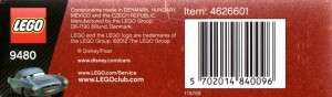  Packaging  dessous - Lego 9480 - Finn McMissile