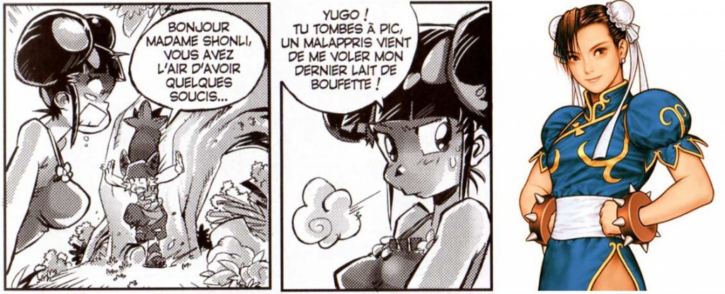 Shonli est une parodie du personnage de Chun-Li 