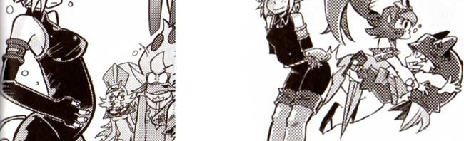 Evangelyne n'a pas encore de ventre, le manga se passe donc moins de trois mois après la fin de la série