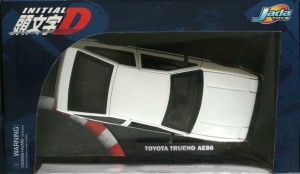 Vue du dessus du packaging de la Toyota Trueno AE 86 - ech 1/18 (Initial D - Jada Toys)