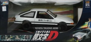 Packaging face de la Toyota Trueno AE 86 - ech 1/18 (Initial D - Jada Toys)