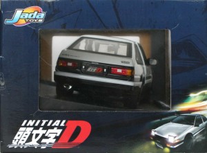 Latéral droite du packaging de la Toyota Trueno AE 86 - ech 1/18 (Initial D - Jada Toys)