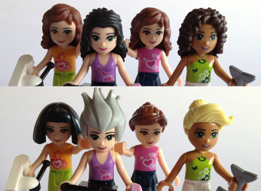 Lego Minifigure Figurine Mini Poupée Friends hair cheveux Choose 