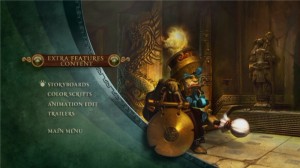 Menu Extra Feature content du making of Mists of Pandaria (World of Warcraft)