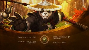 Menu général du making of Mists of Pandaria (World of Warcraft)