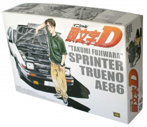 Packaging de la Toyota Trueno AE 86  d'Initial D (Aoshima)