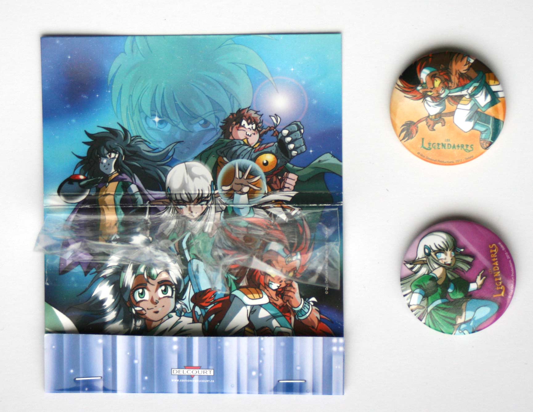 Les Légendaires Tome 15 : Amour mortel le coffret contenant les badges