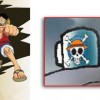 Shimy tient une tasse avec le logo de One Piece