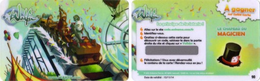 Carte de loterie Wakfu : le chapeau du magicien