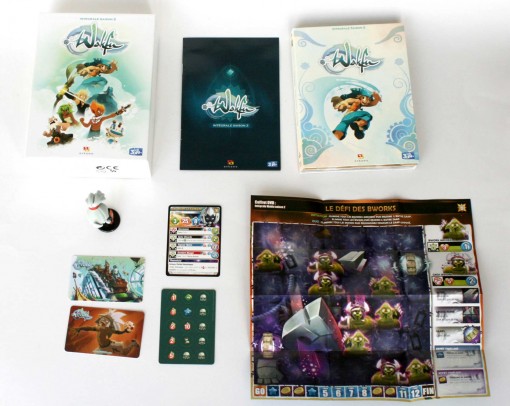 Contenu de la Box DVD Wakfu saison 2 avec la figurine de Goultard Krosmaster