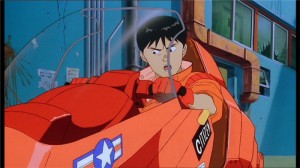 Gros plan du visage de Kaneda