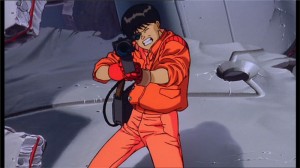 Kaneda utilise le laser face à Tetsuo