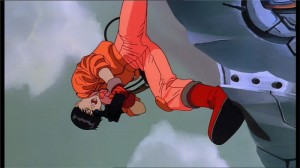 Kaneda en déséquilibre vise Tetsuo