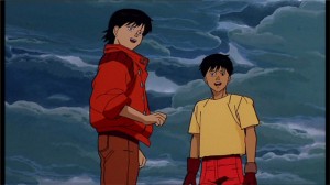 Kay et Kaneda ensembles après le départ de Testuo dans le film d'Akira