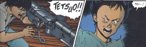 Alors que Tetsuo vient d'apprendre l'existence d'autres personnes avec des pouvoirs, Kaneda vient avec un canon laser pour le tuer