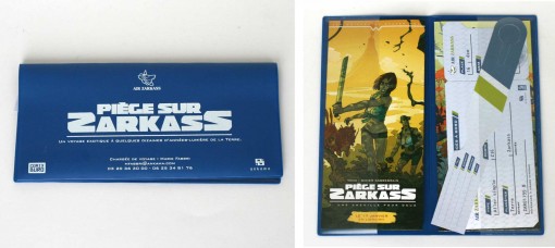 pochette du billet spatial pour Zarkass 