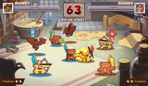 Exemple de combat dans le jeu vidéo Call of Cookie (Freaks' Squeele)