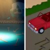 La scène des râteaux de Kerubim est un clin d'oeil à Tahiti Bob dans les Simpsons
