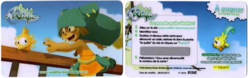 Carte de Loterie du MMO Wakfu