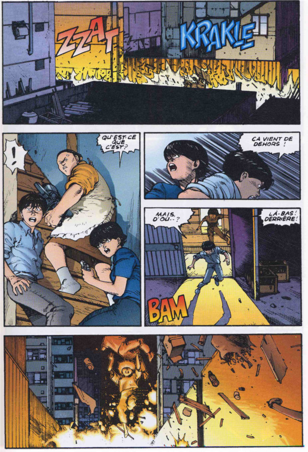 Page 1 du tome 5 d'Akira (version couleur)