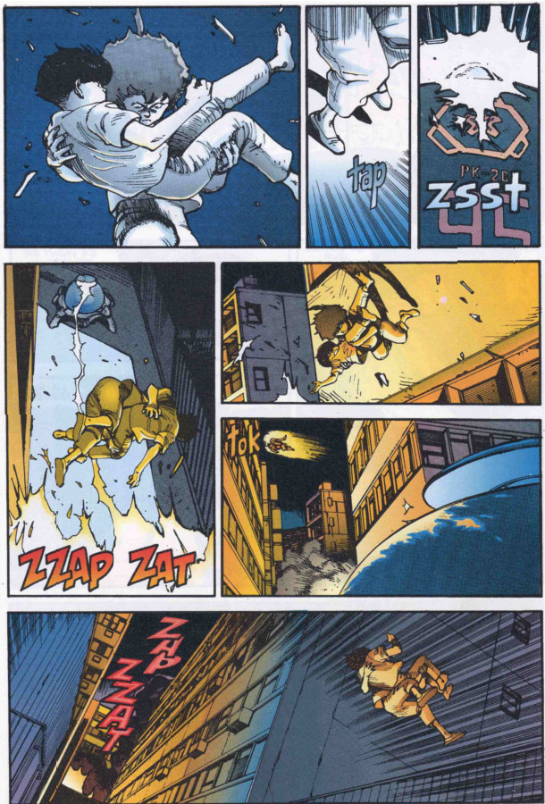 Page 2 du tome 5 d'Akira (version couleur)