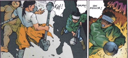 Kay et Chiyiko se défendent face aux armées qui veulent mettre la main sur Kioko et Masaru