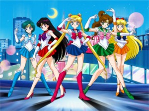 Sailor Moon avec les héroines