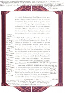 Introduction (page 7) par Dark Sidious du livre des Sith (Star Wars)