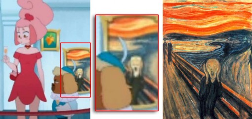 Ce tableau qui fait référence au tableau Le Cri de Munch (Kerubim)