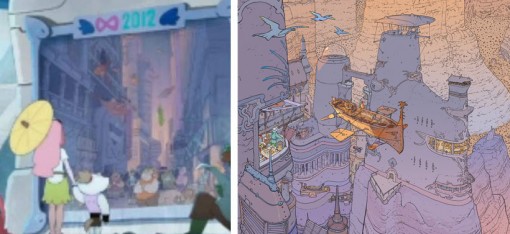  L'affiche dans Kerubim rend hommage à l'auteur de BD Mœbius