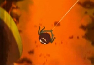 L'arkane se déplace comme Spider-Man
