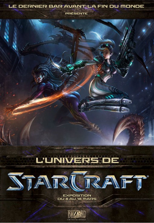 Affiche exposition dernier bar Starcraft