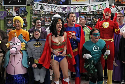Big Bang Theory en super héros pour le réveillon