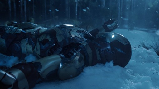 Iron Man cassée après la tentative de destruction de sa maison