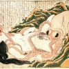 Le rêve de la femme du pécheur du peintre Hokusai. Première œuvre japonaise à classer dans le style Ero-Guro
