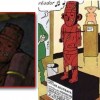 statuette à en bois est tirée de l’album de Tintin L’oreille cassée