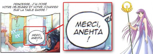 Anehta vient de la déesse Athena écrit à l’envers